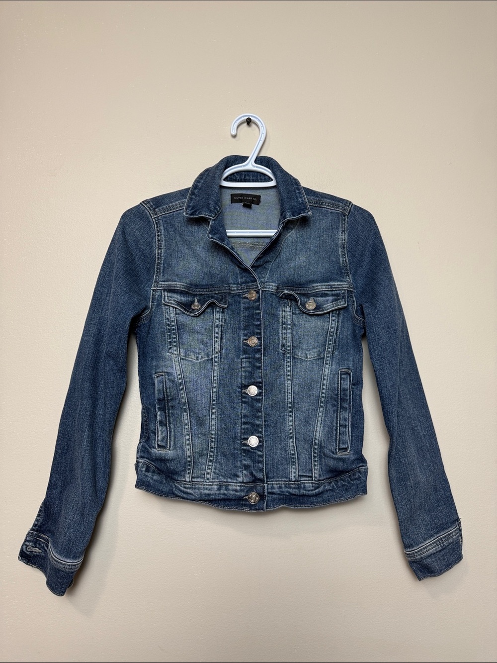 Silver Jeans Blue Denim Jacket size s